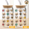 Custom Dog Cat Pet Photo Glass Can With Lid Gift for Pet Lovers HA75 898296