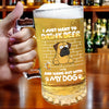 Personalized I Just Want To Drink Beer Wirth My Dog Glass Beer Mug LM32 893365
