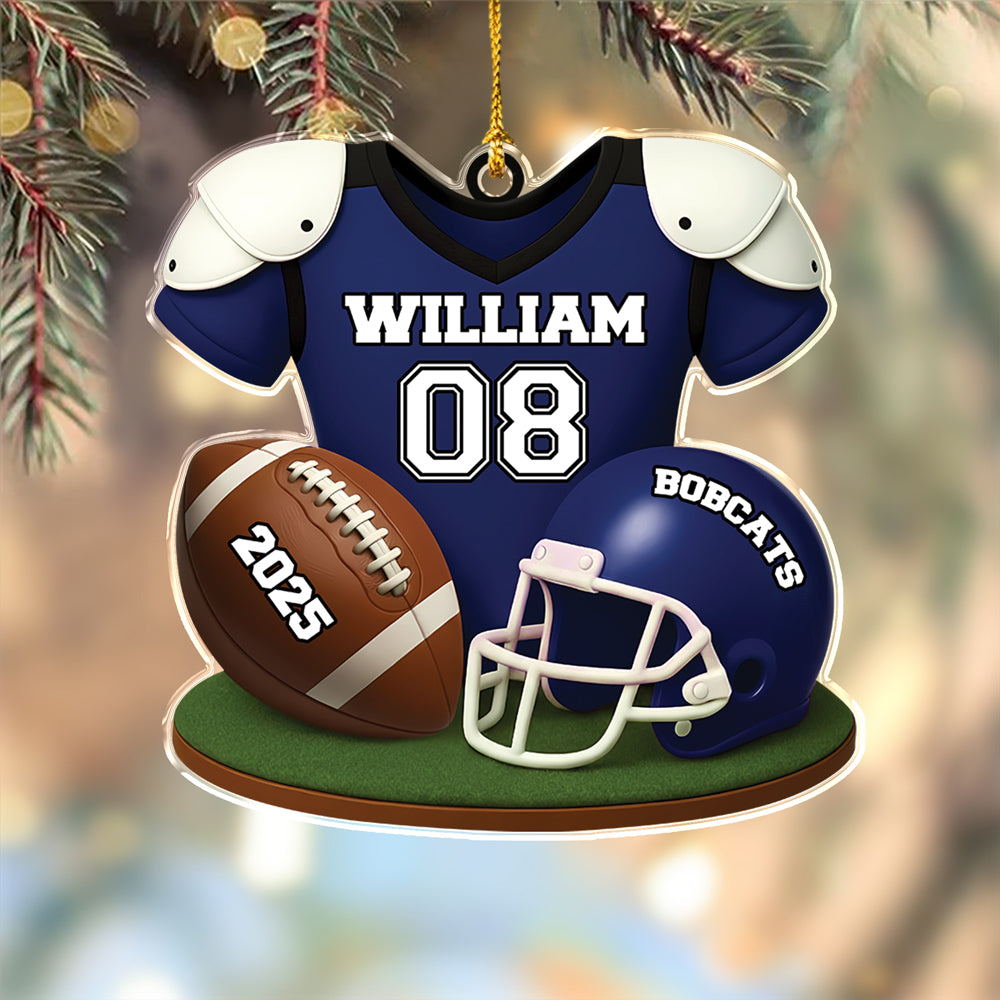Personalized American Football Acrylic Ornament Football Team Gift HA75 898076