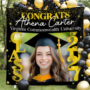 Custom Photo Class of 2025 Personalized Graduation Backdrop Graduation Party Gift CH07 895262