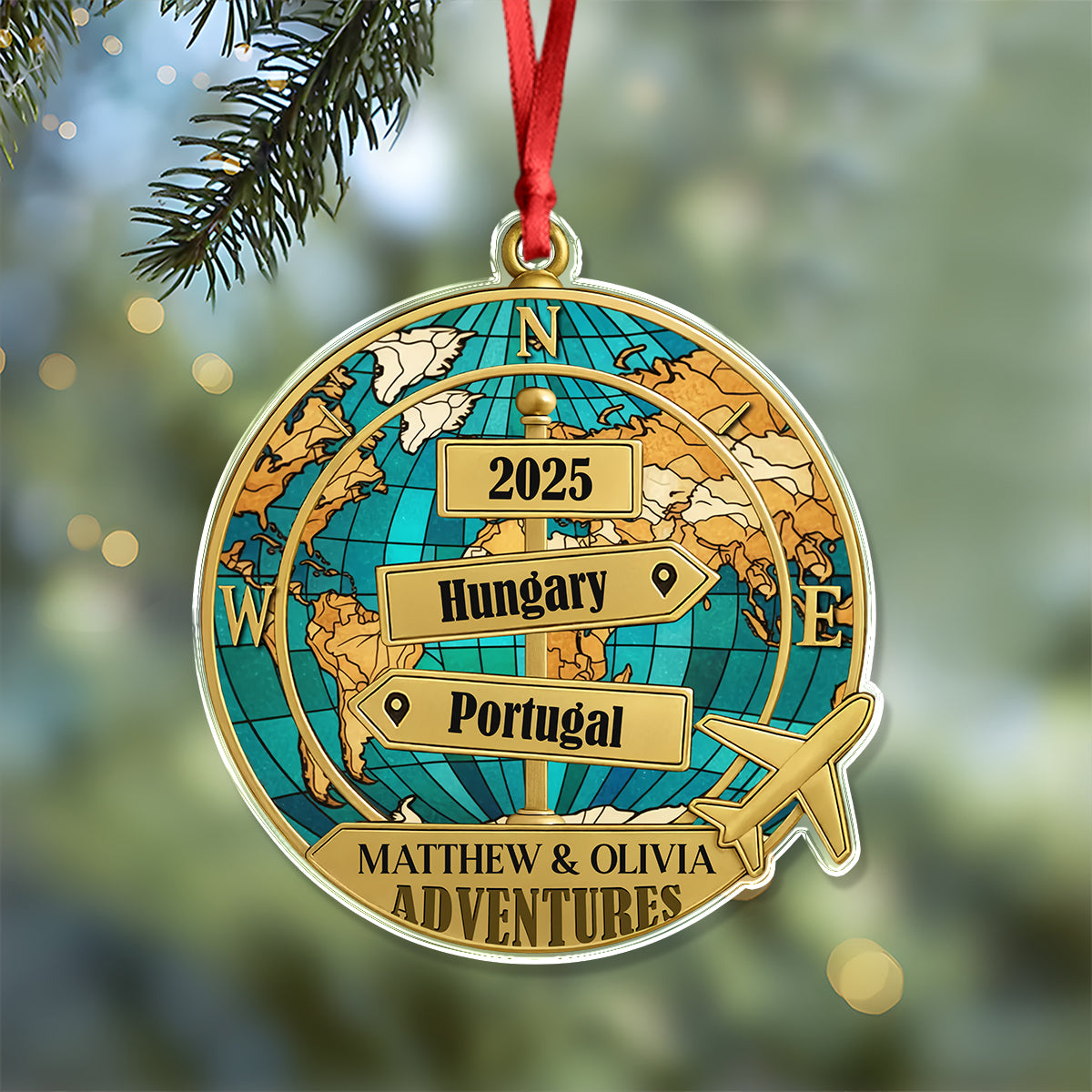 Destination Of All Year - Personalized Acrylic Ornament CH07 899318