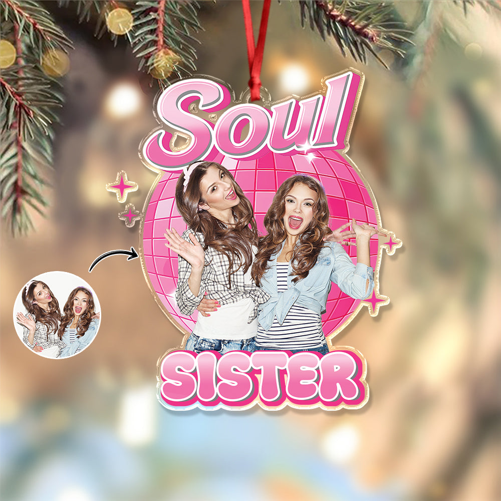 Custom Photo Bestie Forever Acrylic Ornament CH07 896582