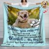 Custom Photo Dog Cat Miss Me No Fear Memorial Blanket HA75 920662