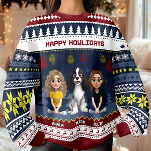 Happy Howlidays Ugly Sweater For Dog Lover TH10 896287