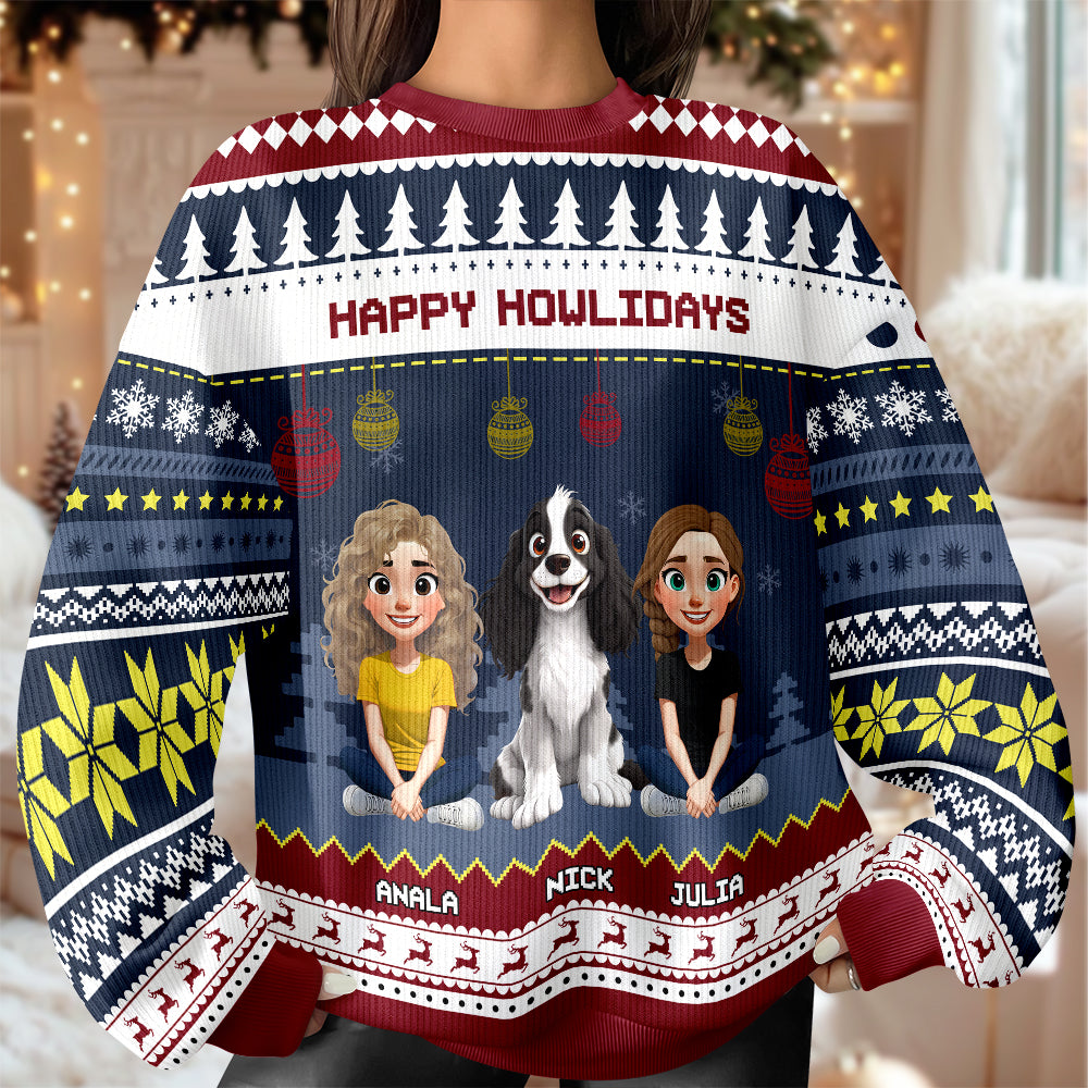 Happy Howlidays Ugly Sweater For Dog Lover TH10 896287