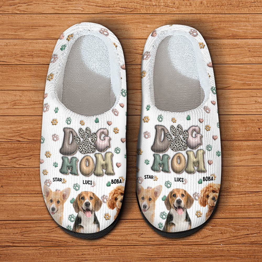 Custom Dog Mom Photo Slippers Gift For Dog Lovers TH10 896249