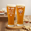 Custom Photo From The Reasons You Drink We Woof You Dog Pilsner Glass HA75 892746