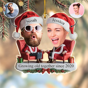 Custom Growing Old Together Since Couple Acrylic Ornament CH07 899252