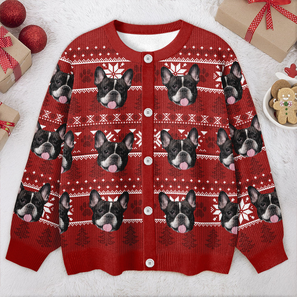 Custom Funny Photo May Your Christmas Be Hairy And Bright Cardigan HO82 900274
