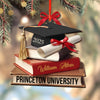 Graduation Cap With Books - Personalized Wooden Ornament Graduation Gifts LM32 897319
