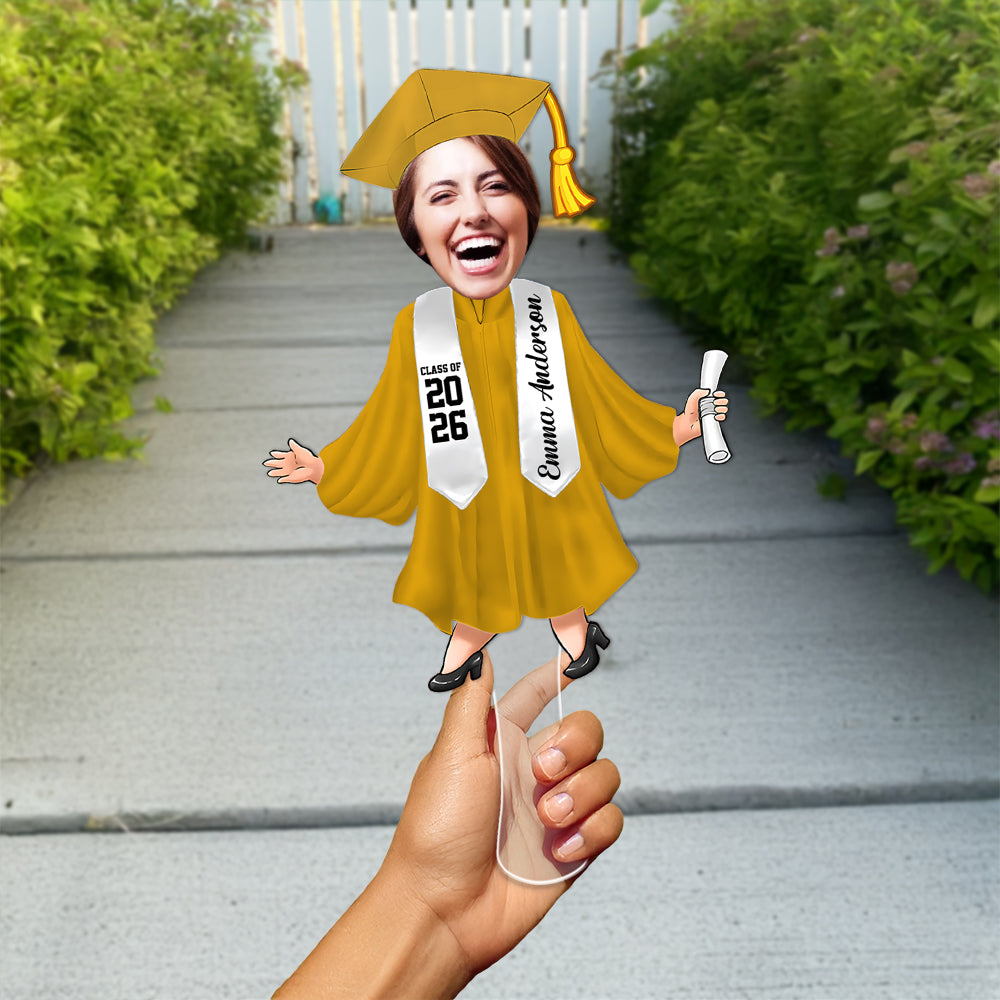 Custom Photo Graduation Gift - Personalized Face Fan Class Of 2026 HO82 901924