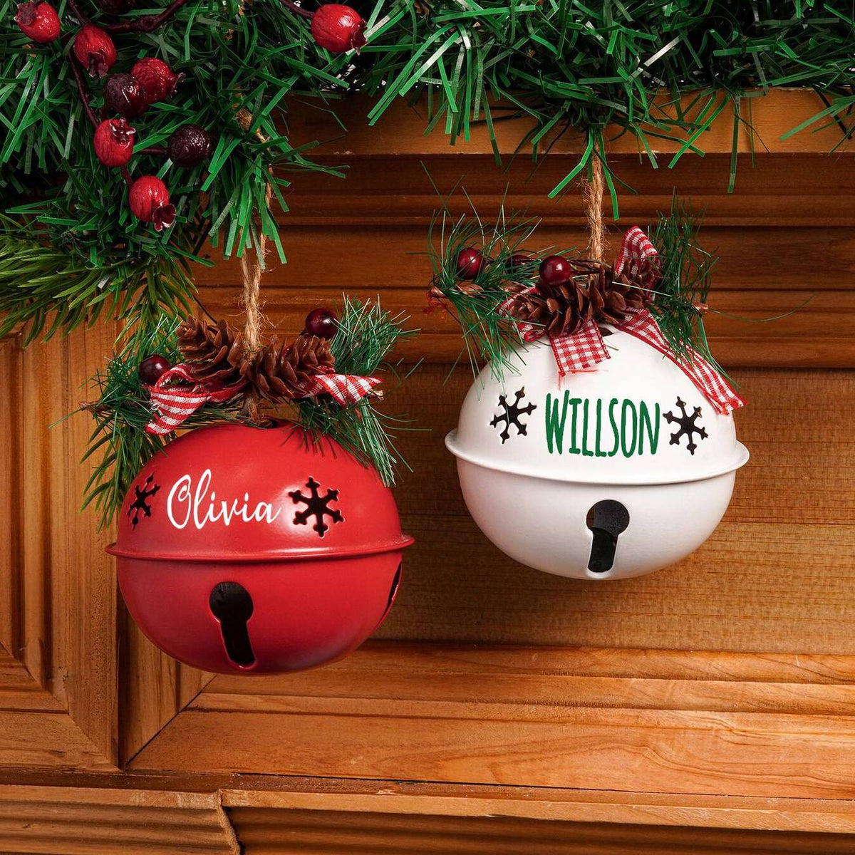 Personalized Name Christmas Jingle Bell Ornament HO82 900508