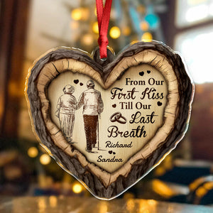 From Our First Kiss Till Our Last Breath – Personalized Acrylic Ornament CH07 896592