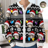 Custom Funny Photo Xmas Leds Cardigan Gift For Cat Lover HO82 900266
