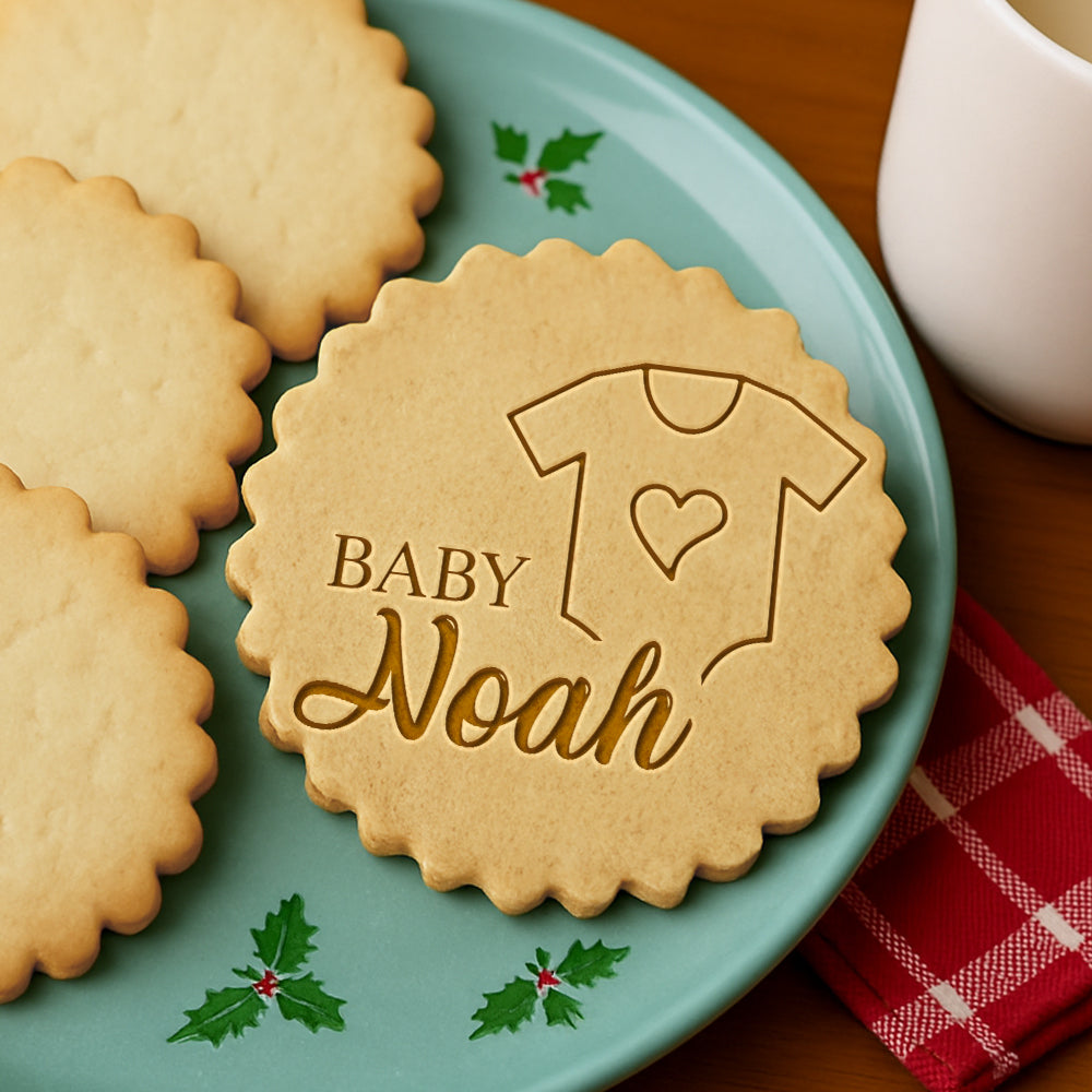 Custom Baby Name With Teddy Bear Cookie Stamp Gift For Family LM32 897431