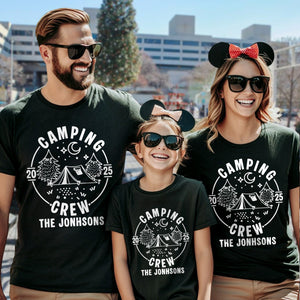 Custom Family Camping Crew Shirts 2025 - Matching Family Dark Shirts LM32 895975
