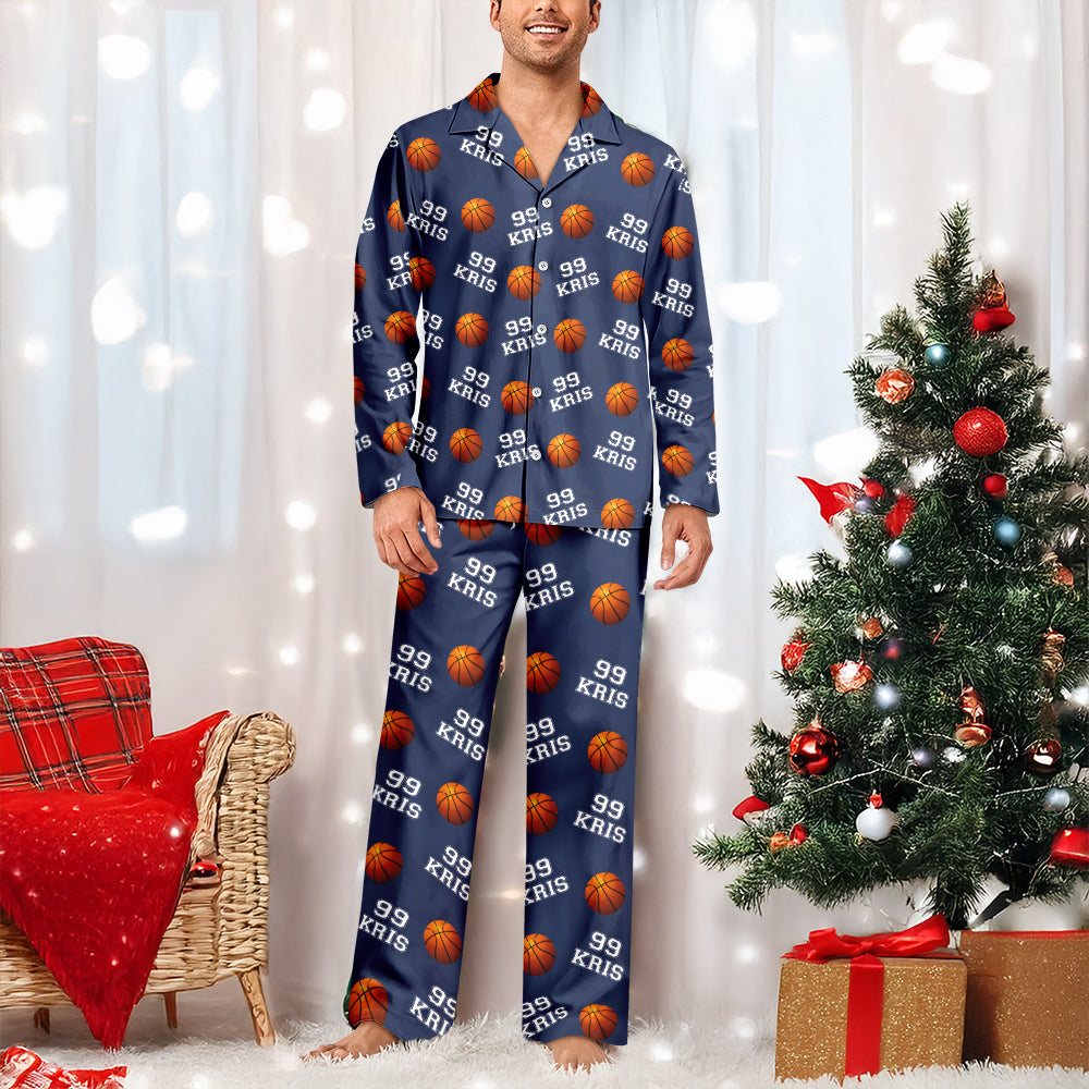 Personalized Custom Name And Number Pajamas For Basket Ball Lover TH10 894953