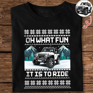Custom Photo Oh What's Fun It Is To Ride Dark Shirt HO82 900642