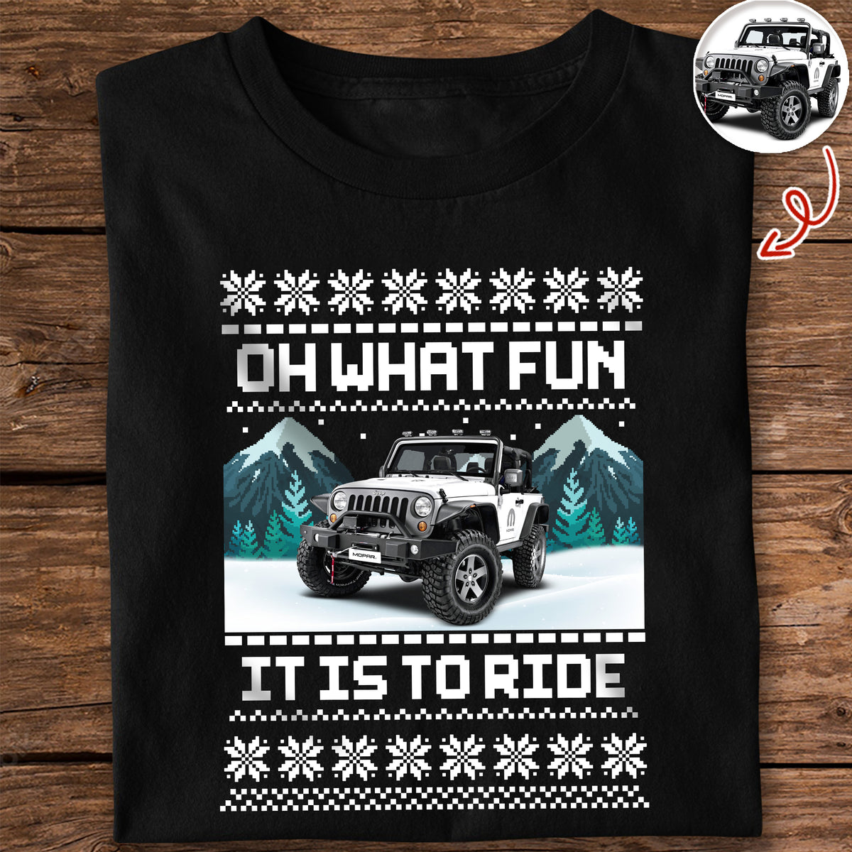 Custom Photo Oh What's Fun It Is To Ride Dark Shirt HO82 900642