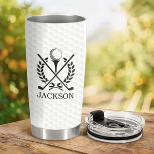 Personalized 3D Inflated Effect Fat Tumbler Gift For Golf Lover TH10 898127