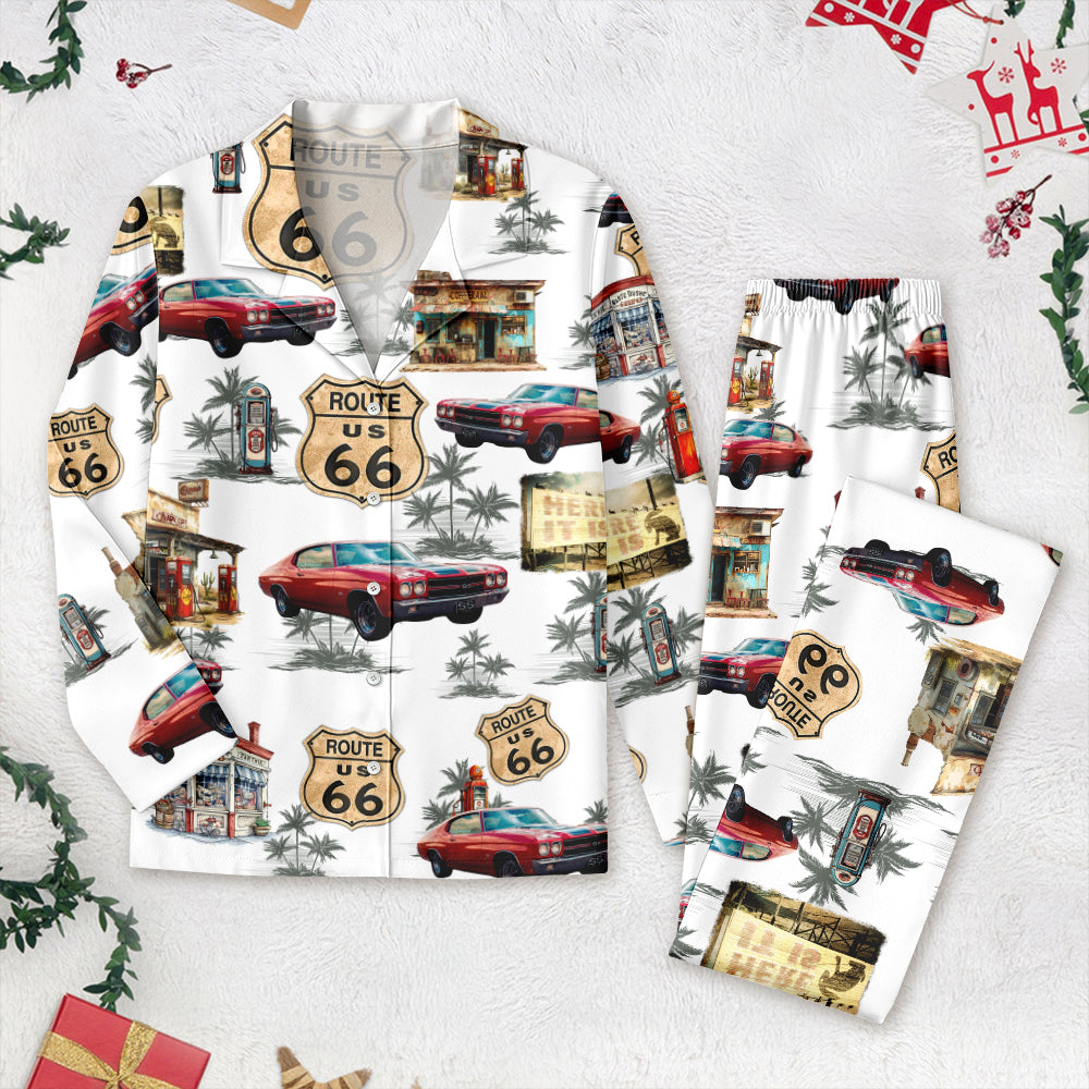 Custom Car Photo Rout 66 Authentic Pajamas TH10 894987