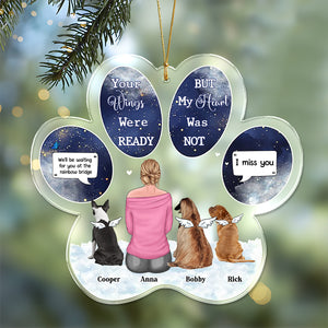 You Were My Favorite Hello And Hardest Goodbye - Personalized Custom Shaped Acrylic Ornament LM32 895915
