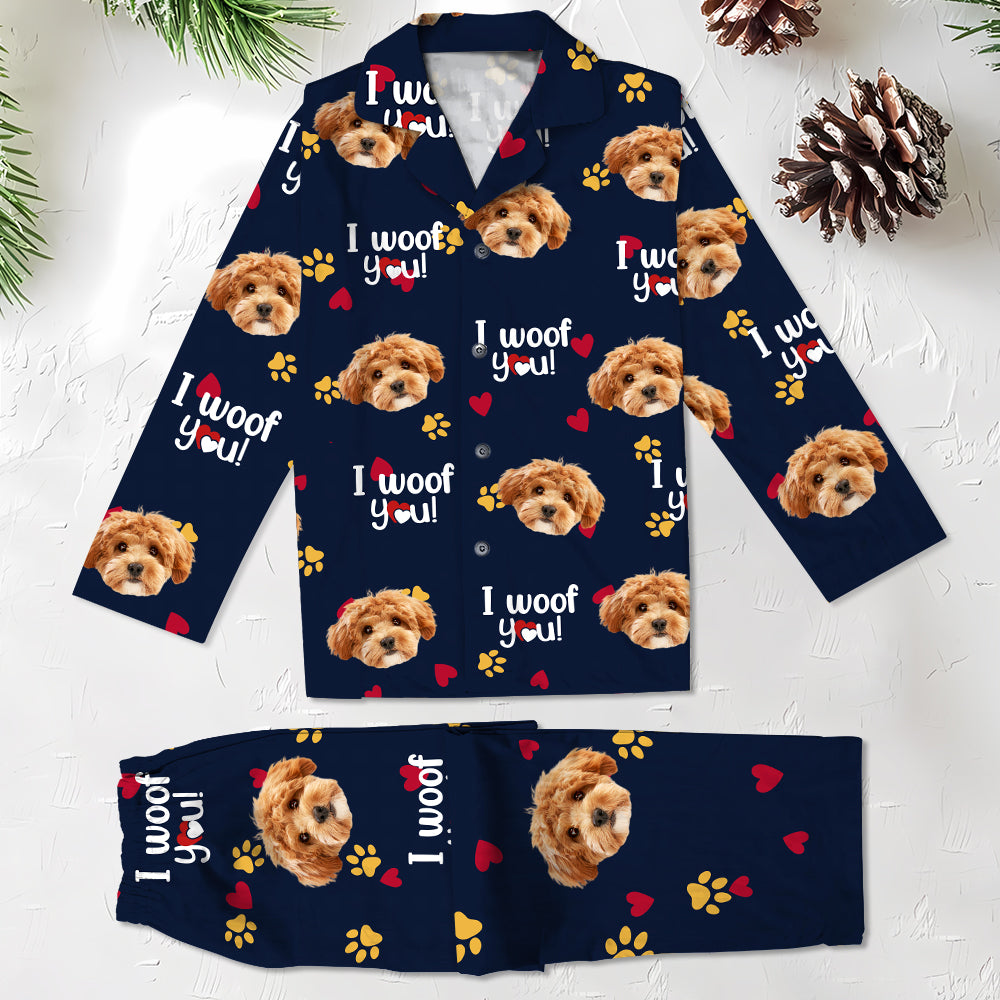 Custom Photo I Woof/Meow You Pajamas Gift For Pet Lovers HO82 894412