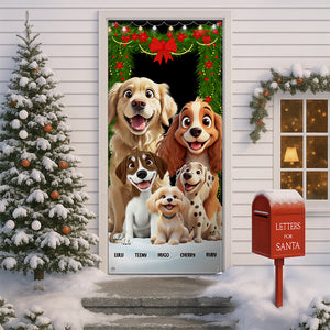 Personalized Dog Clipart Door Cover For Dog Lover TH10 896565