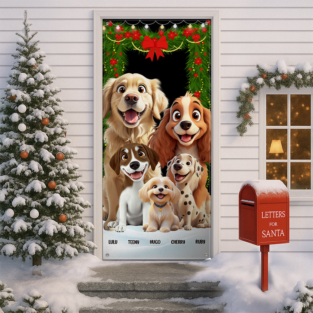 Personalized Dog Clipart Door Cover For Dog Lover TH10 896565