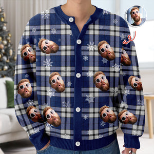 Custom Photo Christmas Ugly Cardigan Gift For Family CH07 899836