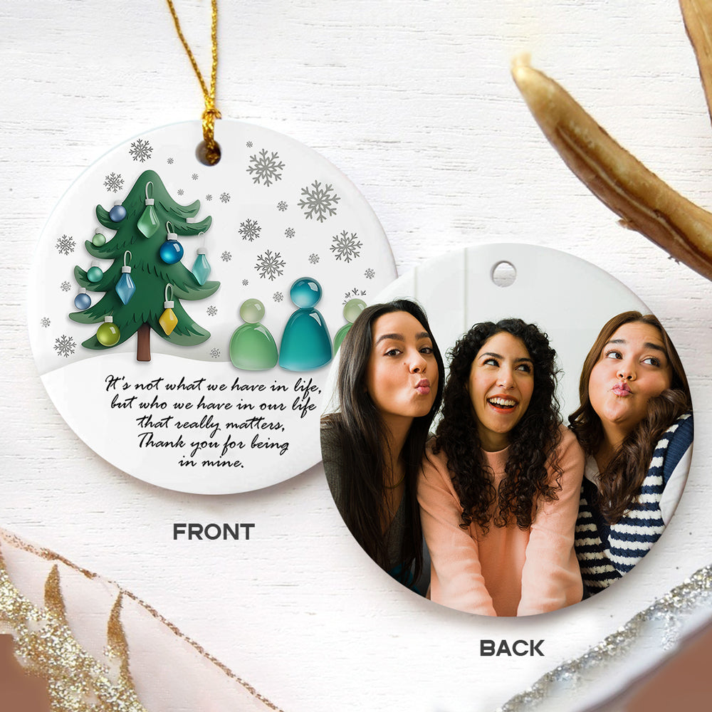 Custom Photo Meaningful Friendship Sea Besties Ceramic Ornament HO82 900220