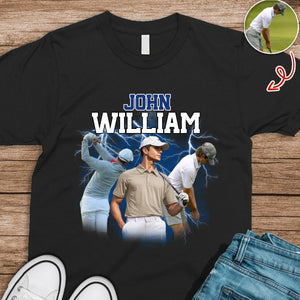 Custom Photo And Name With Retro Style For Golfer TH10 898091