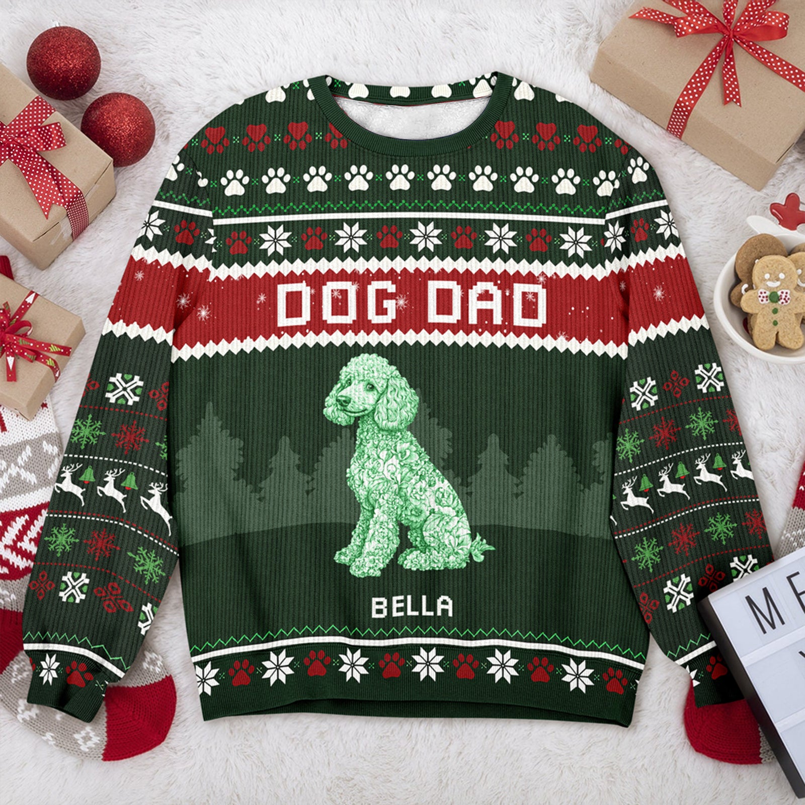 Dog Mom Dog Dad Ugly Sweater For Christmas TH10 896067