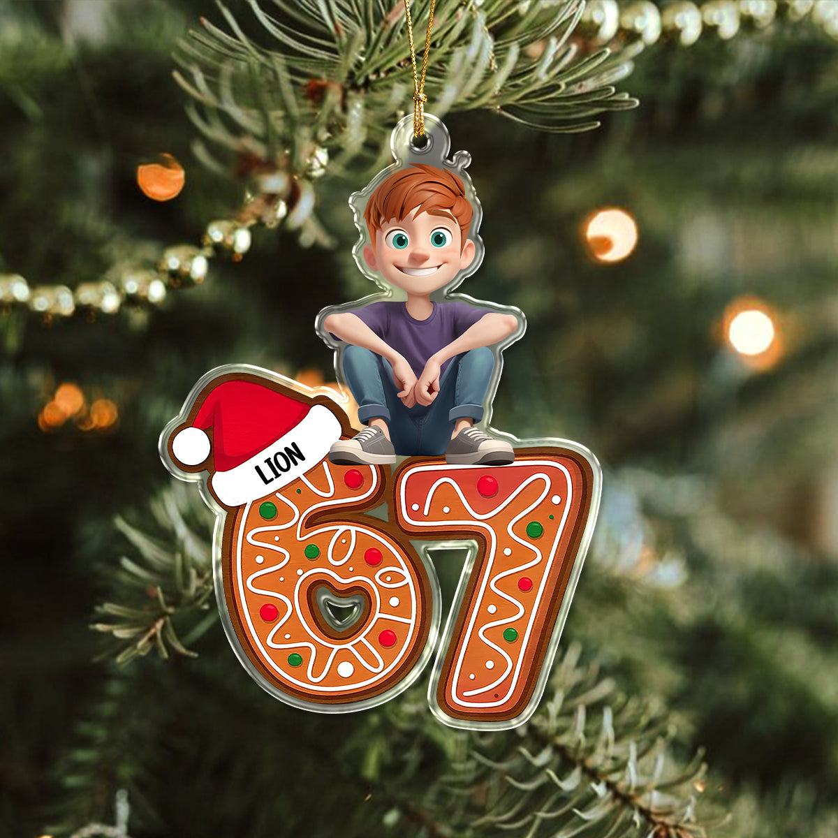 Personalized Six Seven Christmas Acrylic Ornament Gift For Christmas LM32 897403