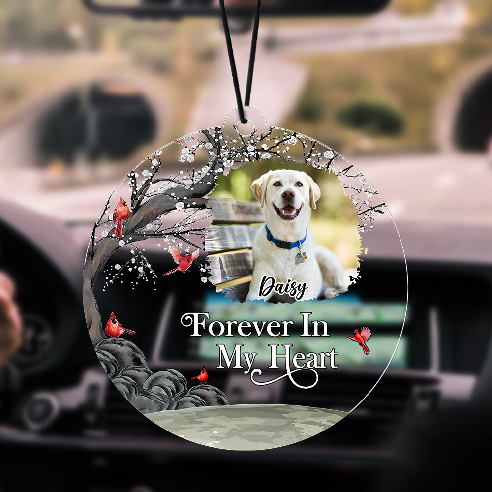 Custom Photo I'm Always With You Memorial Car Hanging For Dog Lovers TH10 894149
