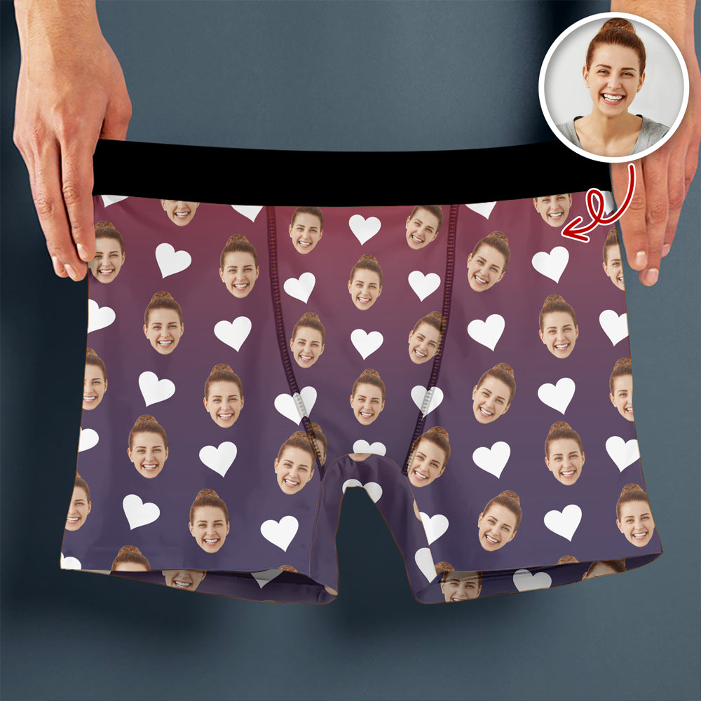 Custom Funny Photo Man's Boxer For Boyfriend TH10 898013