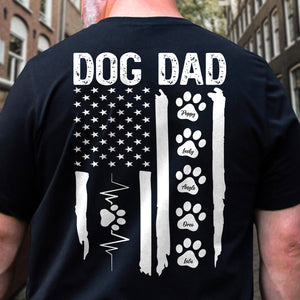 Dog Mom Dad Flag Dark Shirt Personalized Dog Lovers Gift CH07 895872