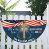 Custom Family Name Blessed to See 200 & 250 Years Bicentennial Semiquincentennial Christian Non-Pleated Fan Flag  HO82 901938