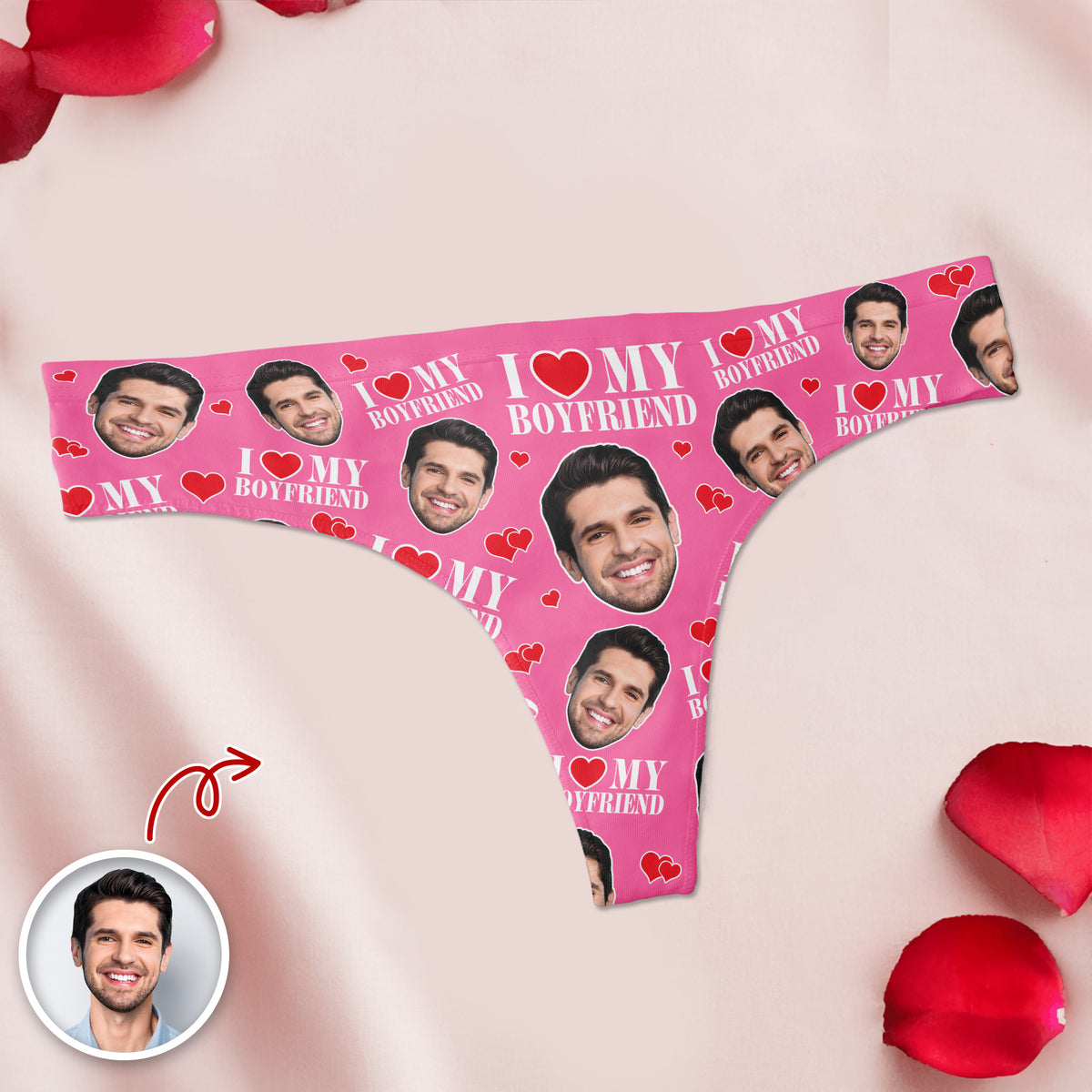 Custom Face Photo Underwear For Women Funny Valentine Gift TH10 898279