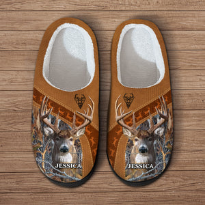 Custom Name Deer Hunting Slippers Gift For Hunting Lovers HO82 894928