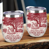 Once Upon A Time Chinoiserie Toile De Jouy - Personalized Wine Tumbler LM32 893401
