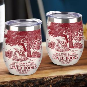 Once Upon A Time Chinoiserie Toile De Jouy - Personalized Wine Tumbler LM32 893401