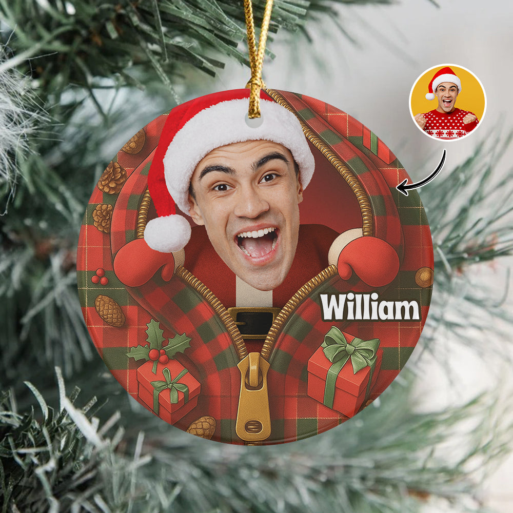 Santa Claus Ceramic Ornament Holiday Decoration Personalized Gift For Family HO82 894648