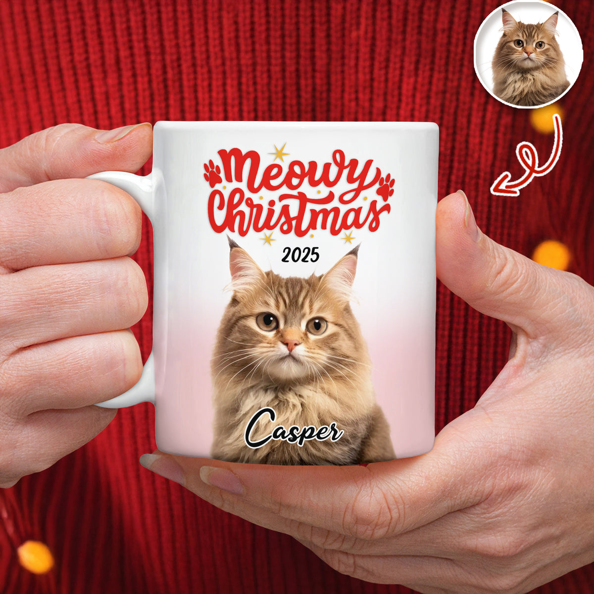 Custom Photo Meoway Christmas Mug TH10 896097