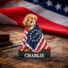 Custom Photo Dog Cat With 250th Anniversary of America 1776–2026 Acrylic Pin CH07 911160