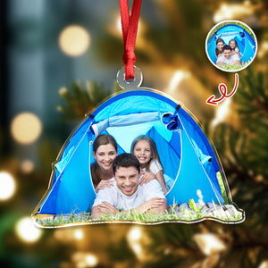 Custom Camping Photo - Personalized Acrylic Ornament Christmas Gift For Campers HO82 894854