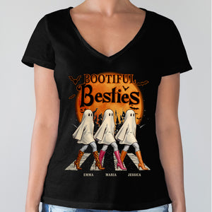 Bootiful Besties - Personalized Dark Shirt Halloween Birthday Gifts For Women, Besties, Sisters, BFF CH07 899320