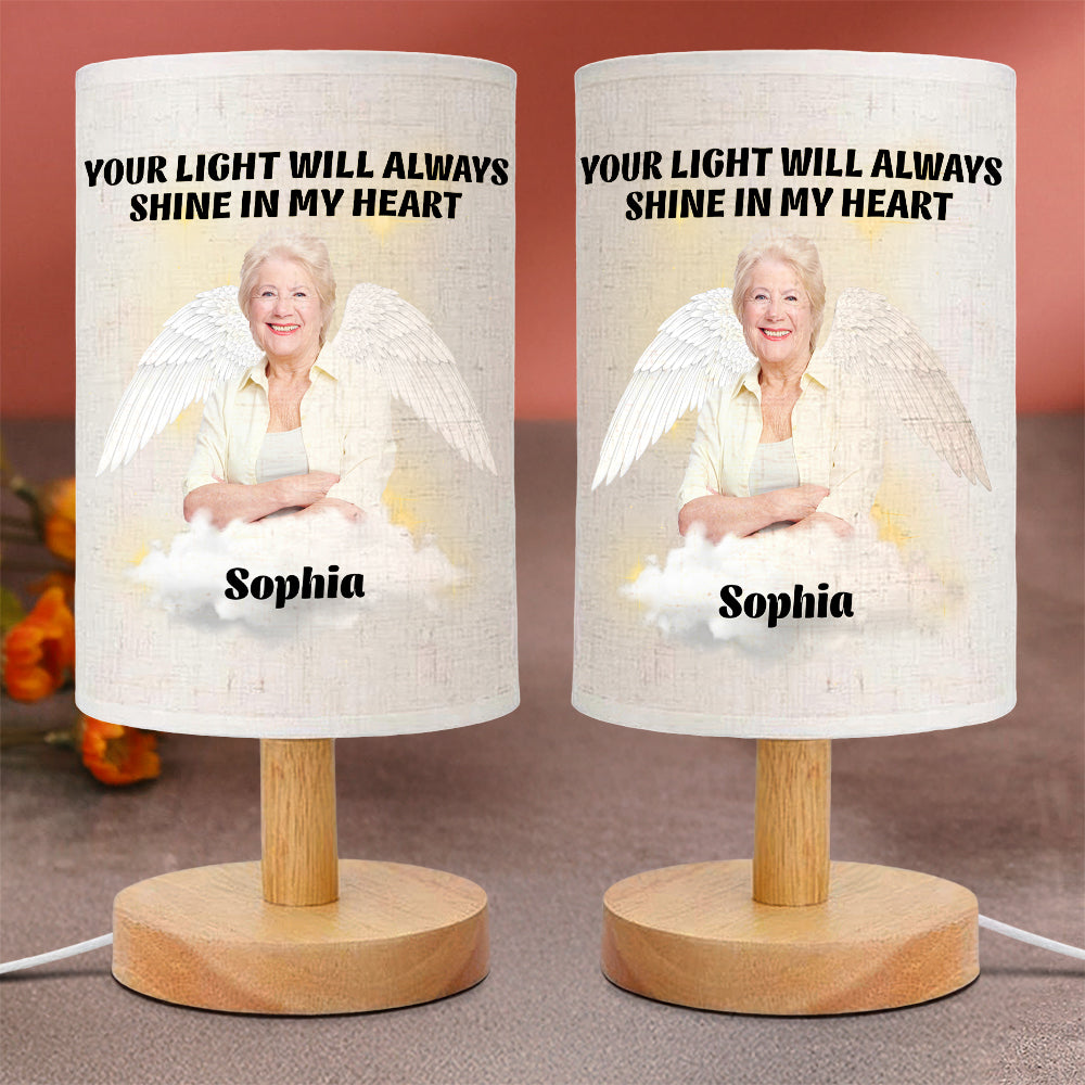 Custom Photo Forever In My Heart Memorial Fabric Lamp TH10 892851
