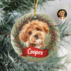 Custom Photo Dog Personalized Ceramic Ornament Christmas Gift For Dog Lovers HA75 897044