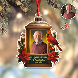 Custom Photo In Loving Memory Memorial Acrylic Ornament HA75 897204